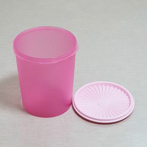 타파웨어 데코원터치 원형볼 저장용기 반찬통 밀폐용기 1.9L핑크