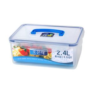 조은락 밀폐용기 투명(2.4L) 김치통 BN 보관용기 반찬