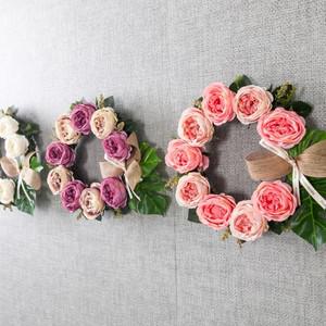 작약 조화 꽃 리스 벽장식 피오지나 25cm 3컬러 인테리어 벽걸이 현관 문 꾸미기 소품