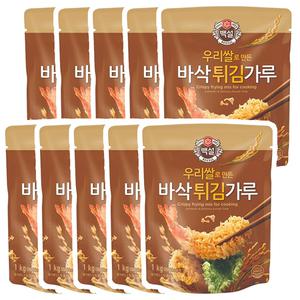 백설 우리쌀 바삭튀김가루 1kg x 10개