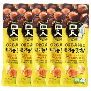 CJ 유기농 맛밤 42g x 5개 간식 꿀밤 군밤 술안주 안주