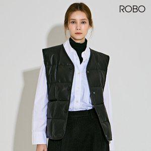 로보 이태리 램스킨 구스다운 베스트 9010