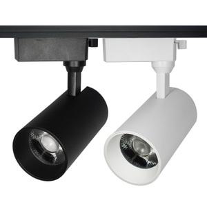 LED 레일 원통스포트 COB 20W  / 원통 COB 레일 등기구 스포트 라이트 전시장 카페 미술관 가게 의류 매장 전시 스팟 조명 트랙등