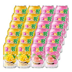 (혼합)해태 코코팜 망고12개 + 피치핑크12개 340ml