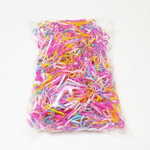 얌뚱이 50g 칼라고무밴드 머리끈 헤어끈 검정 유치원 어린이집 아동 어린이 선물 파스텔 형광 투톤 투명 고무줄 헤어악세사리 칼라 여아 