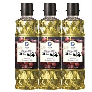 청정원 포도씨유 900mlx3개 튀김 부침 샐러드 식용유 답례품 명절 선물
