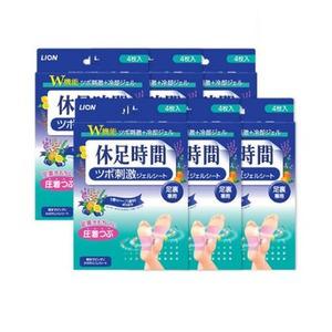 휴족시간 지압자극시트 4매입 x 6개 발바닥패치 힐링패치 쿨링