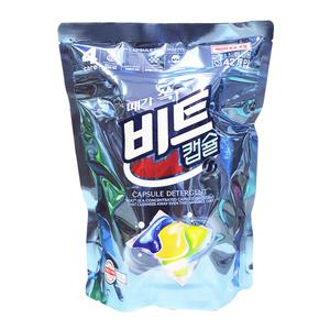 비트 캡슐 세제 42개입 이불 운동복 속옷 수건 땀냄새 미세먼지 제거 전용 유아 신생아 빨래 세탁 세제