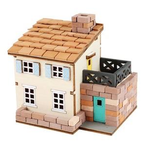 DIY 나무 모형 조립 키트 미니 벽돌 목조주택1 CM997