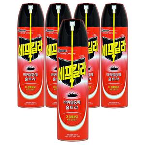 에프킬라 레이드 울트라 바퀴살충제 500ml x 5개 살충 바퀴 개미 거미 벌레 퇴치 기피