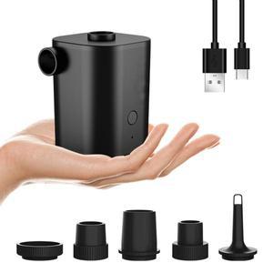 야외용쿨러  휴대용 에어 펌프 전기 USB 타입-c 2500mah 충전식 배터리 팽창기, 가정용 침대 매트리스 수영
