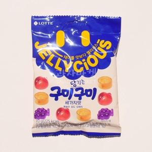 롯데 젤리셔스 구미구미 세가지맛 70g 12입