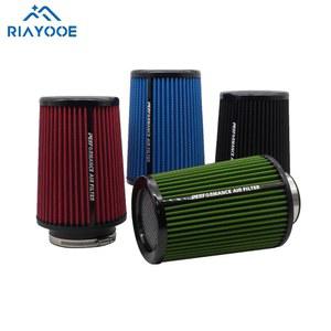 콜드 흡기 시스템 필터 키트 박스, 자동차 범용 부품, 파이프 어댑터 콘, 76mm 에어 필터, 자동차 스포츠 레이싱 성능, 4 인치