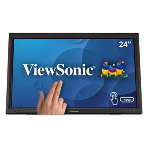 아이 케어 HDMI, VGA, USB 허브 및 디스플레이포트를 갖춘 VIEWSONIC TD2423D 24인치 1080P 10포인트 멀티 IR 터치 스크린 모니터