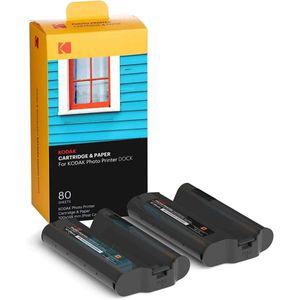 KODAK 독 플러스 및 포토 프린터 카트리지 PHC80 리필 인화지 80 팩