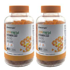 엔젯오리진 비타프레쉬 비타민 C&D 3000mg x 100구미x 2