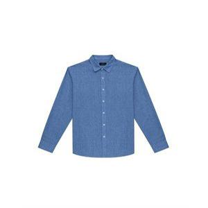 [BY파크랜드][보스트로]블루 폴리  솔리드 워싱 긴팔 셔츠-M2CL1504