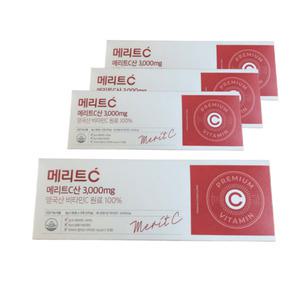 휴온스 메리트C산 3000mg 고함량 영국산 DSM 비타민C 90포 4박스