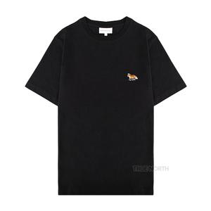 [롯데백화점]메종 키츠네 25SS 여성 MW00110KJ0008 P199 베이비 폭스 패치 반팔 티셔츠 블랙