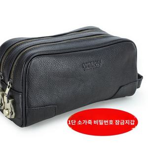 남자 가죽 클러치백 생활방수 이너포켓 파우치 미니 수납 힙색 손가방 골프 손잡이 멀티