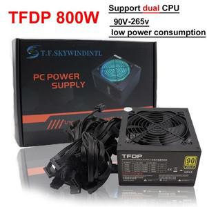 좋은! 게임용 PC 전원 공급 장치 정격 800W 최대 1000W 마이닝 PSU 24PIN ATX 비트코인 채굴기 ETH 코