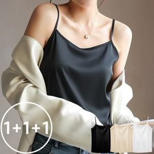 1+1+1 아이스실크 새틴 민소매 이너나시 3컬러