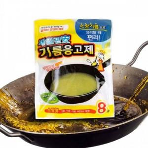 국산) 폐식용유 처리 제일 편안 기름 응고제 8포 1팩