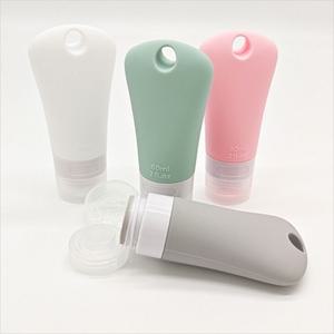 여행용 튜브형 공병 세트 90ml 4개한세트/수영장/캠핑장/세제/샴푸/소분/병/화장품/케이스/휴대용/여행