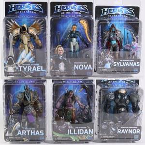 NECA 히어로즈 오브 더 스톰 실바나스 티라엘 일리단 노바 레이너 7 인치 스케일 액션 피규어 수집용 모델