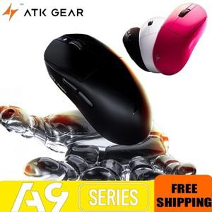 ATK Dragonfly A9 울트라 마우스 경량 게임용 무선 Paw3950 더블 모드 PC 액세서리 FPS 게이머 맞춤형 8K