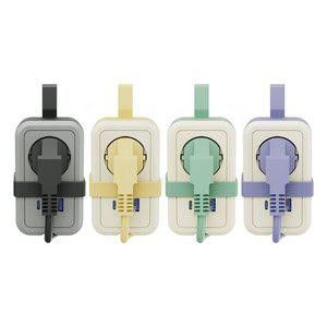 [에코너] MT11 전선형 1.5M 휴대용 미니 멀티탭 4000W 고용량 (1구/C타입포트/USB포트)