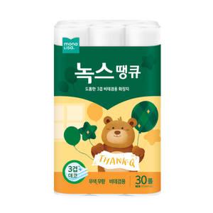 모나리자 땡큐 3겹 30M 30롤 1개 화장지 휴지