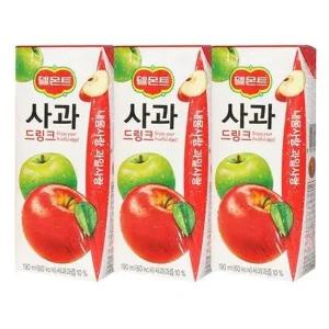 델몬트 드링크 사과 190ML x 32팩 / 팩음료 팩쥬스