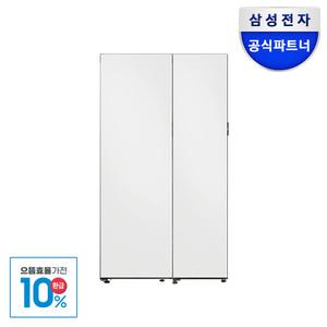 [으뜸효율]삼성전자 비스포크 2도어 냉장고 RR40C7985AP+RZ24C59G0AP 649L 오토오픈도어 메탈쿨링