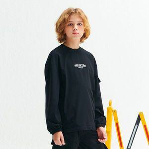 [보리보리/오션스카이]남아 소매포켓 스트레치 맨투맨 T-shirt