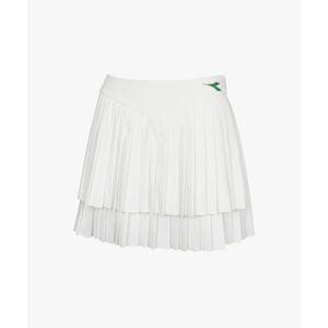 디아도라 Diadora 크로스코트 더블 플리츠 스커트 IVORY