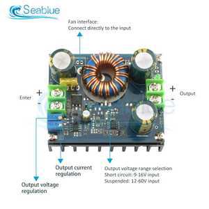인버터 1Pcs 핫 600W DC-DC 10-60V 12-80V 12A 고전력 부스트 컨버터 스텝 업 모듈 자동차 공급