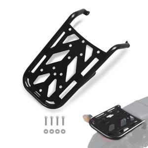 KLX 230용 럭세모토 리어 랙, 가와사키 핸드 그립이 있는 모터사이클 블랙 러기지 랙 카고 캐리어 테일 수납 선반 브래킷 2020-2023 230 S 2022-2024 액세서리