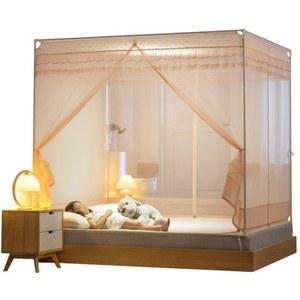 침대 캐노피 레이스 방충망 1 2m침대120x200cmx높이210cm 커튼 폴대 공주침대