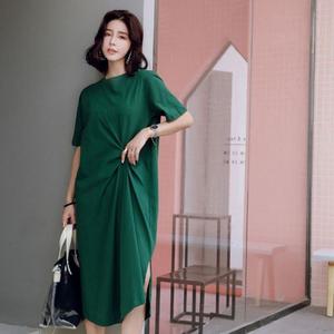 [오노마] ONM 원피스꼬임반팔루즈핏여름롱원피스루즈핏원피스  31458326)
