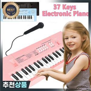 37 키 어린이 전자 피아노 오르간 마이크 교육 장난감 악기 소년