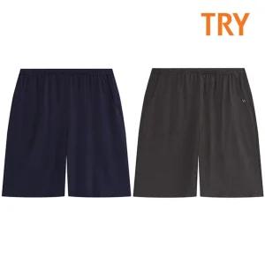 TRY 남성 레이온 스판 남자 5부파자마 잠옷 반바지단품 아빠 시원한 트렁크 여름 홈웨어