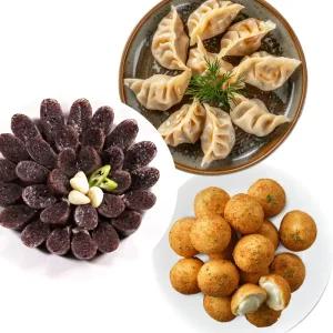 [3팩 골라담기] 치즈볼 7종/고기만두/김치만두/찰순대/토종순대 모음