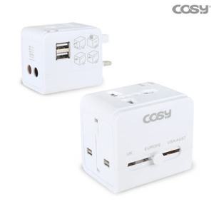 국외 해외 여행용 USB 2포트 아답터 멀티 플러그