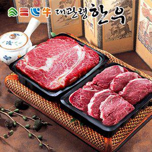 [대관령한우 ][냉장][대관령한우] 1등급이상 등심/안심 기획세트5호(800g)/등심400g+안심400g
