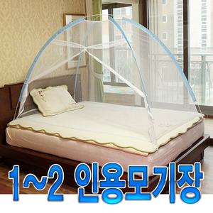 정품/스피드텐트 원터치 모기장 3~4인용 신소재 와이어 출입문고정