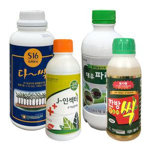 응애방제 친환경4종세트 (출처본문참조-총채벌레 진딧물 꽃매미 갈색날개매미충 복숭아순나방 먹노린재 약)