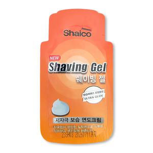 쉐이코 일회용 쉐이빙젤 3ml 여행용 휴대용 면도 쉐이빙 거품 폼 젤 크림