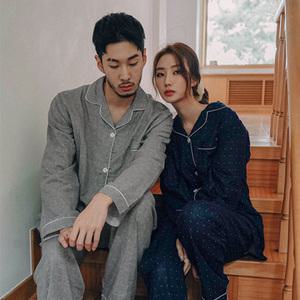 데일리도트 순면 잠옷세트 홈웨어 커플파자마