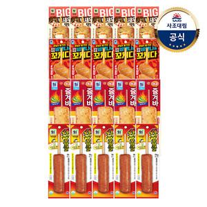 [대림냉장] 빅새우맛바 100g x5 +비엔나에 꼬치다90g x5 +매콤즐겨바70g x5 +숯불구이맛후랑크2 70g x5